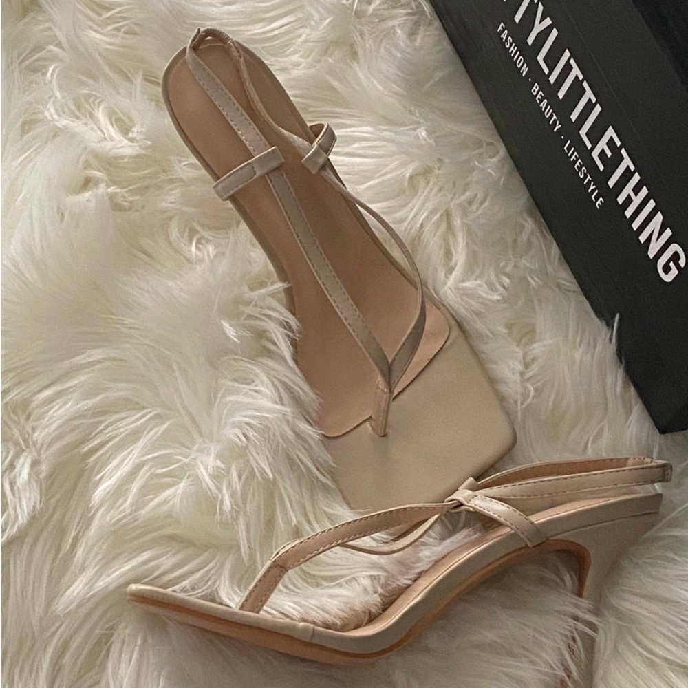 PrettyLittleThing Beige Heels
